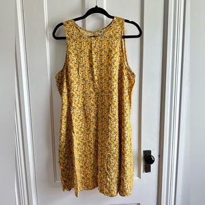 Yellow floral dress
